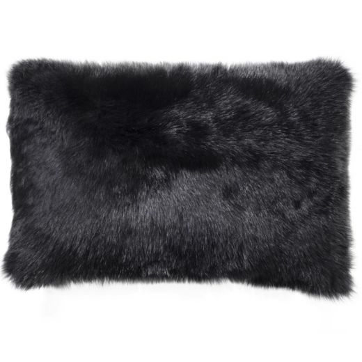 NEW-Shearling Pillow- Black- 35x55cm (SPBLABL3555) - ANVOGG FEEL SHEARLING | ANVOGG